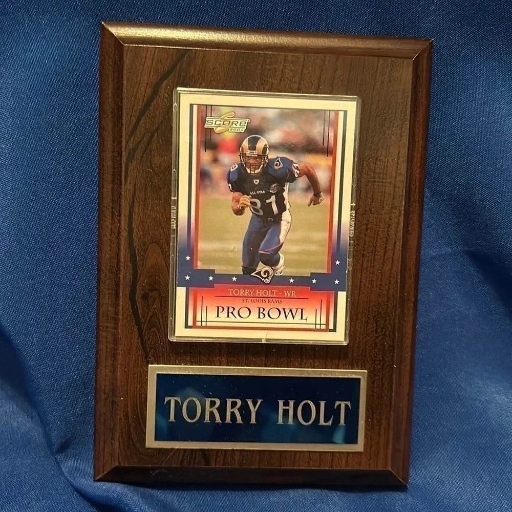 Torry Holt pro bowl card plaque